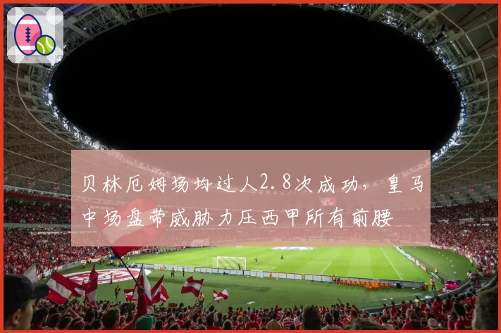 贝林厄姆场均过人2.8次成功，皇马中场盘带威胁力压西甲所有前腰