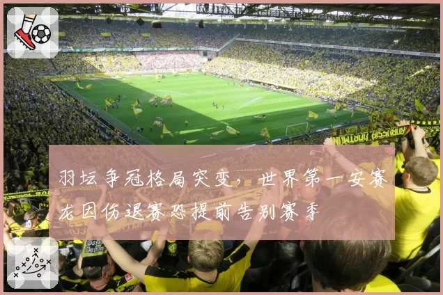 羽坛争冠格局突变,世界第一安赛龙因伤退赛恐提前告别赛季